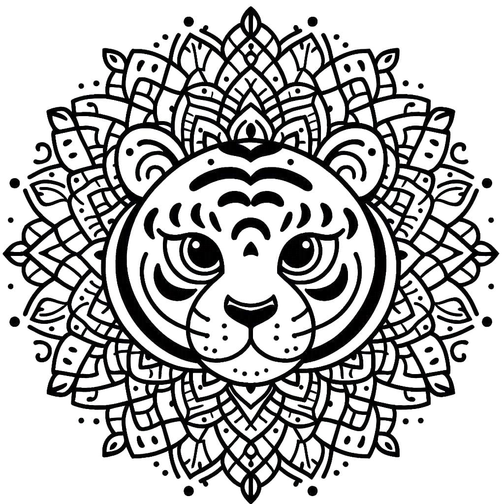 Mandalas Tigre 41